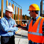 Home 16 산업재해 예방을 위한 안전 문화 조성 - Safety Training**
"A group of construction workers attentively participating in a safety training s...