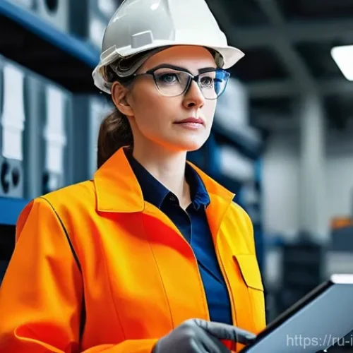 Home 27 산업재해분석 자격증 취득 가이드 - **Prompt 1: A Dedicated Safety Professional in Action**
A focused female safety specialist, in h...