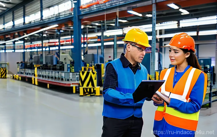 산업재해 예방을 위한 교육 기획 방법 - VR/AR for Immersive Workplace Safety**
"A young female professional, mid-20s, with short, styled hai...