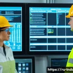 Home 12 산업재해분석 전문가가 사용하는 현장 용어 - **Prompt:** A diverse group of industrial workers (male and female, various ages, all wearing modern...